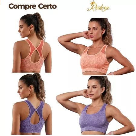 Top Sutiã Feminino Sem Costura com Bojo Removível - Moda Realeza - Imagem 9